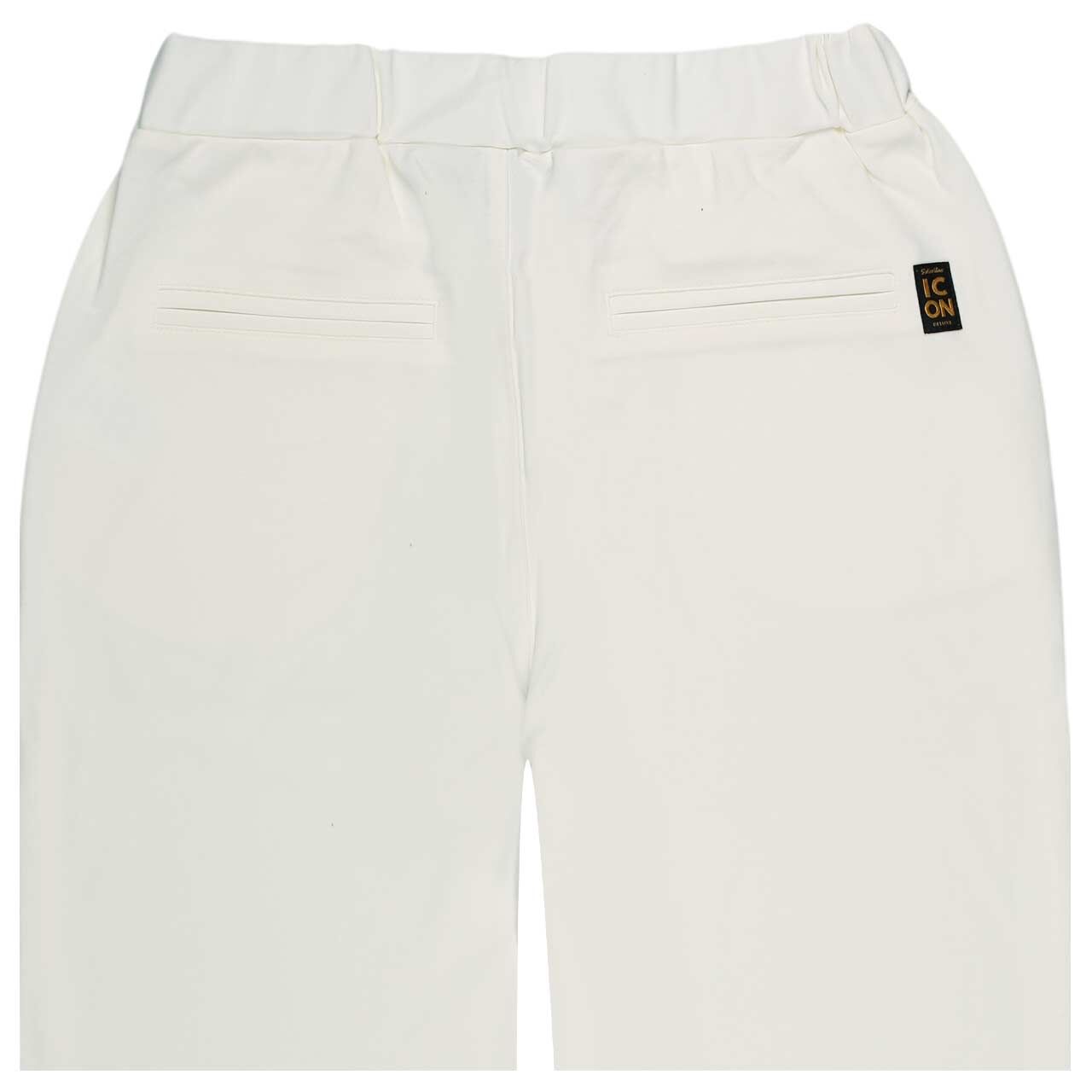 Damen 3/4 Chinohose Moonshine Smash von Senoritas ICON in Cremeweiß, Rückansicht