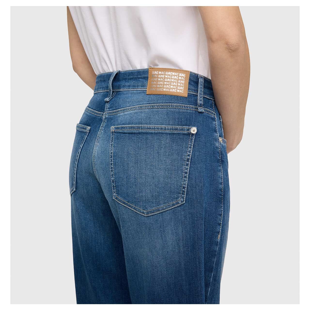 MAC Danni Ankle Jeans mid blue authentic chlor