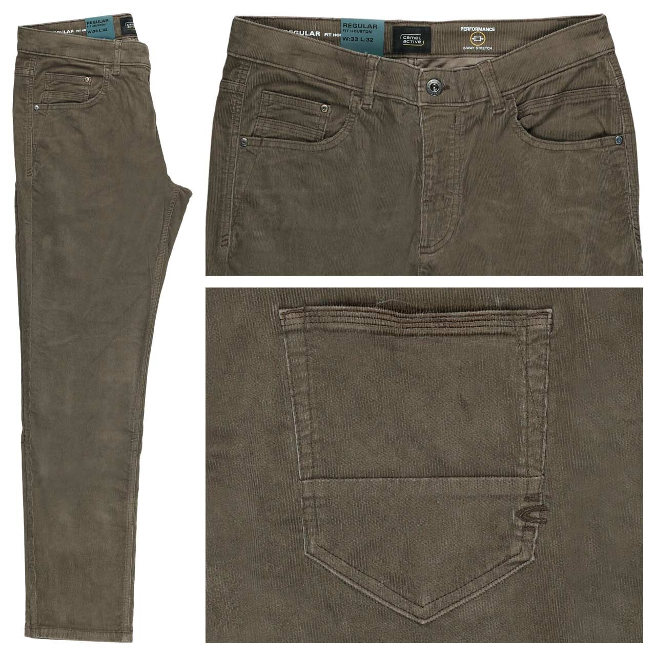 Camel active Houston Cordhose dark olive green