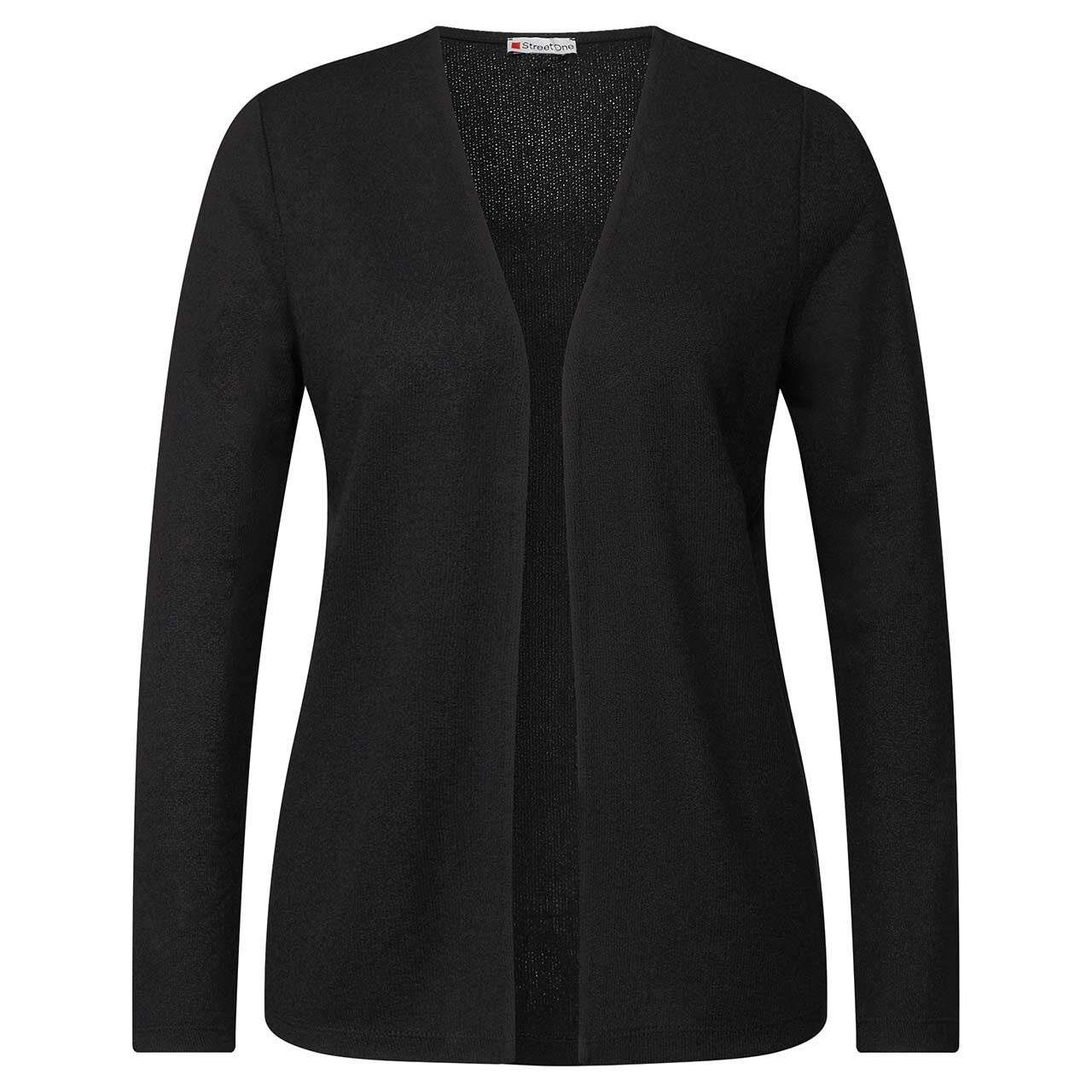 Street One Damen Strickjacke Nette Knit Look black Street One Damen Strickjacke Nette Knit Look black