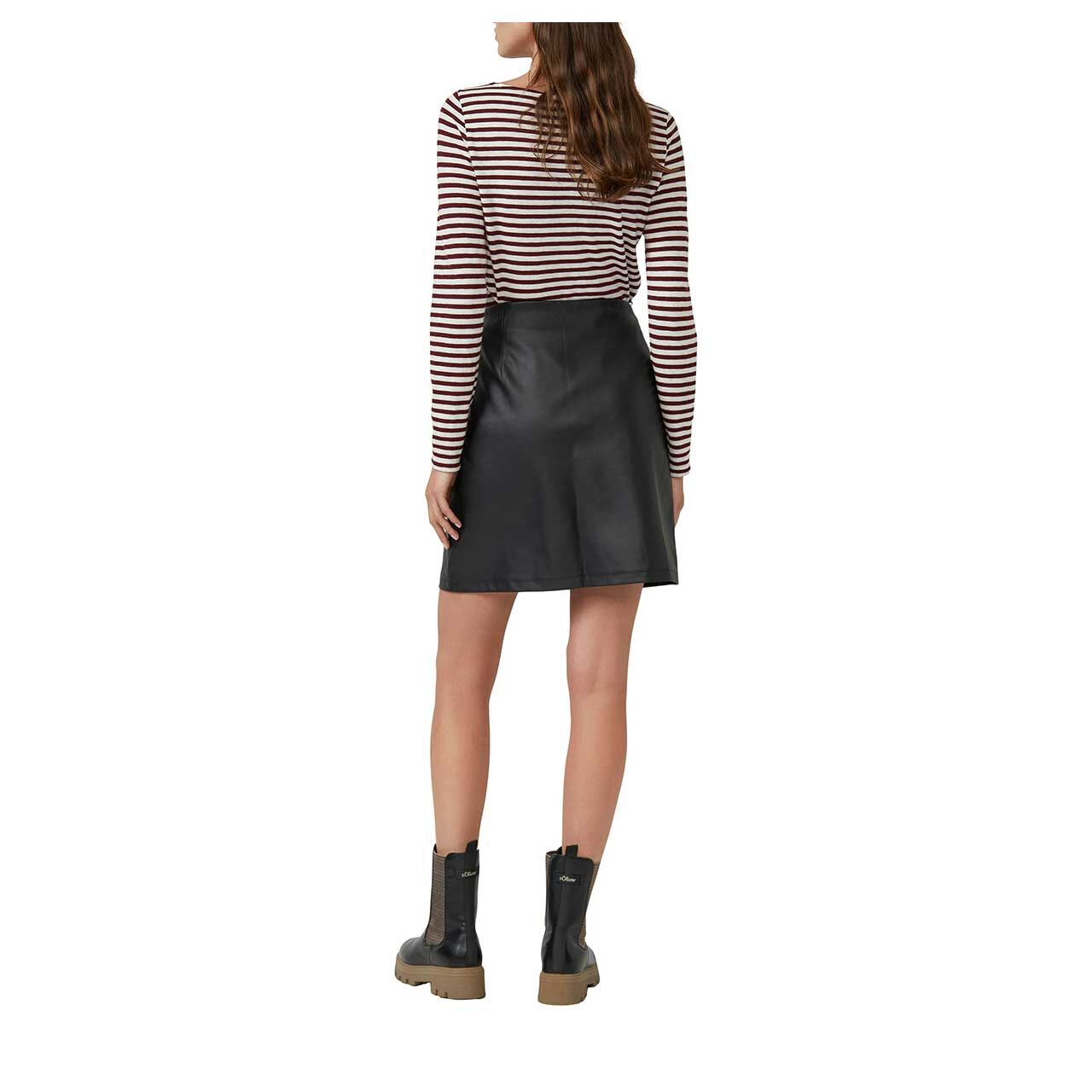 Damen Rock von s.Oliver in Schwarz, Rückansicht am Model