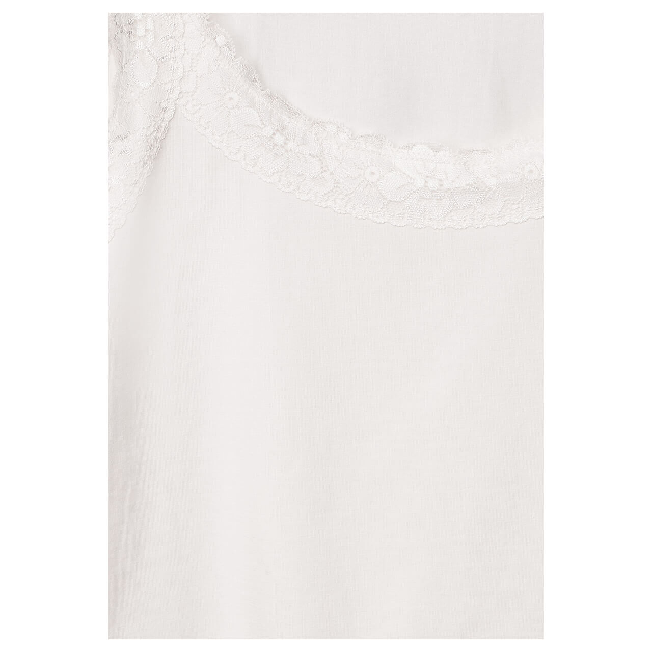 Street One Top with lace lucid white