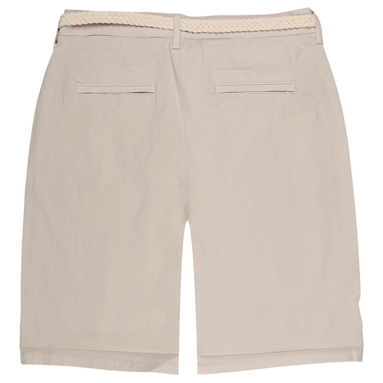 Stretch Damen Baumwollhose Chino Shorts von MAC in Beige, Vorderansicht