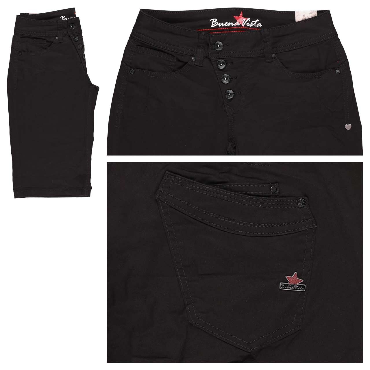 Buena Vista Malibu-Short Stretch Twill Baumwollhose black Buena Vista Malibu-Short Stretch Twill Baumwollhose black