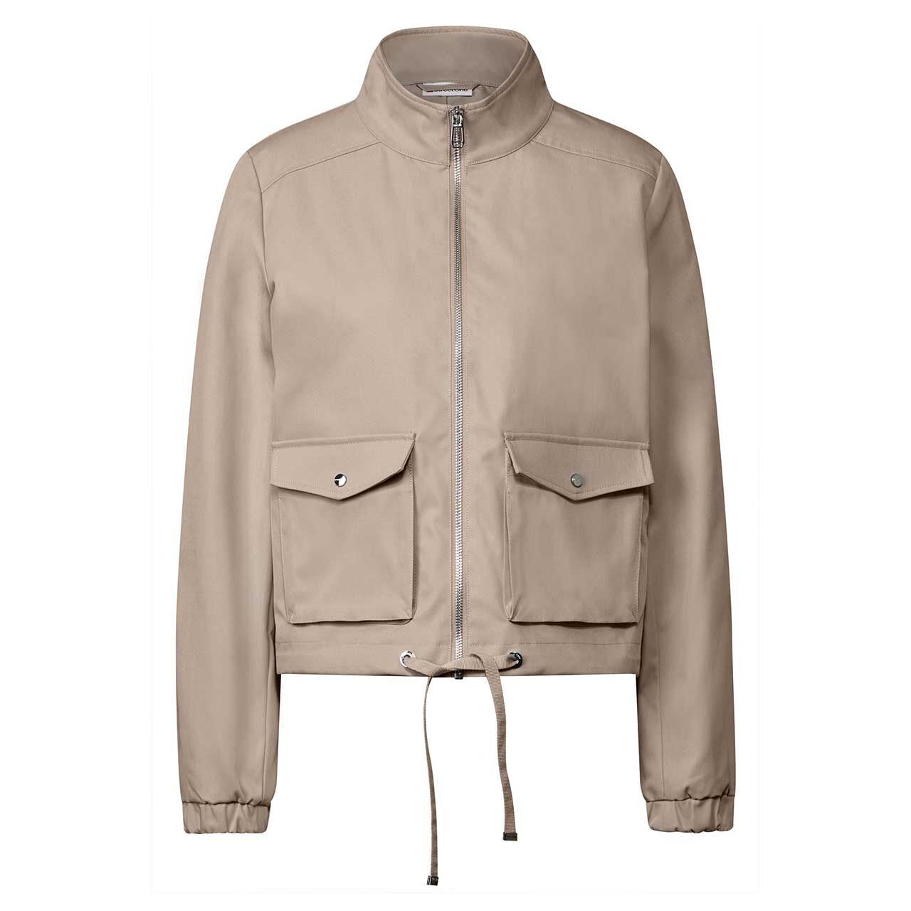 Street One Damen Jacke Stand Up Collar Jacket safari beige