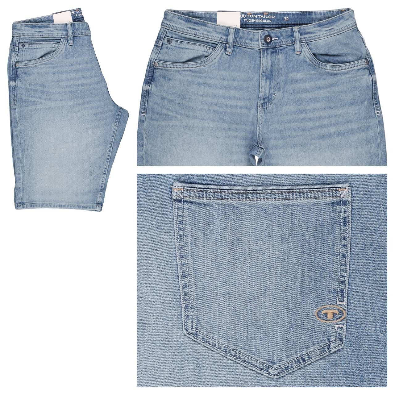 Tom Tailor Josh Jeans Bermuda light stone blue denim Tom Tailor Josh Jeans Bermuda light stone blue denim