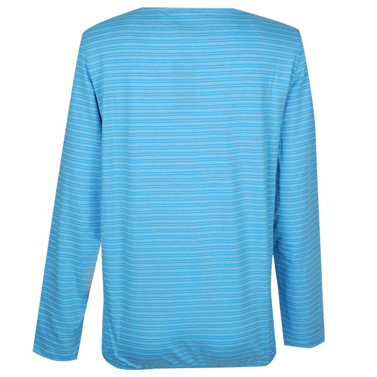 Cecil Overdye Double Stripe Langarm Shirt club blue melange