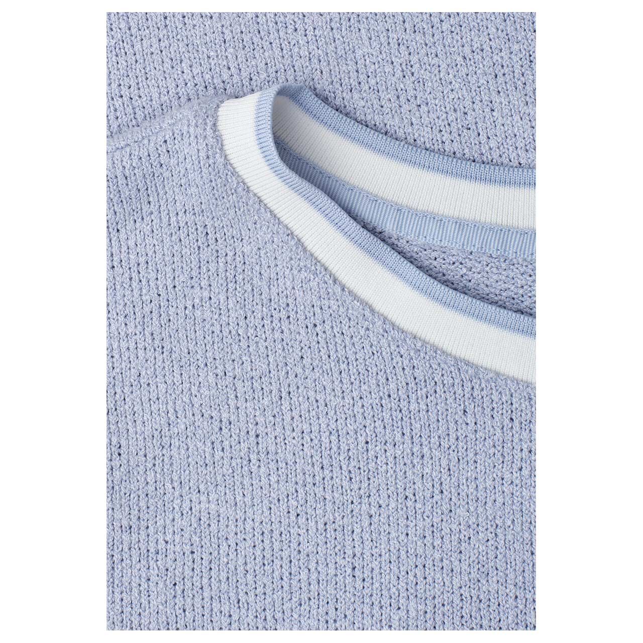 Street One Damen Kurzarm Pullover whispery blue