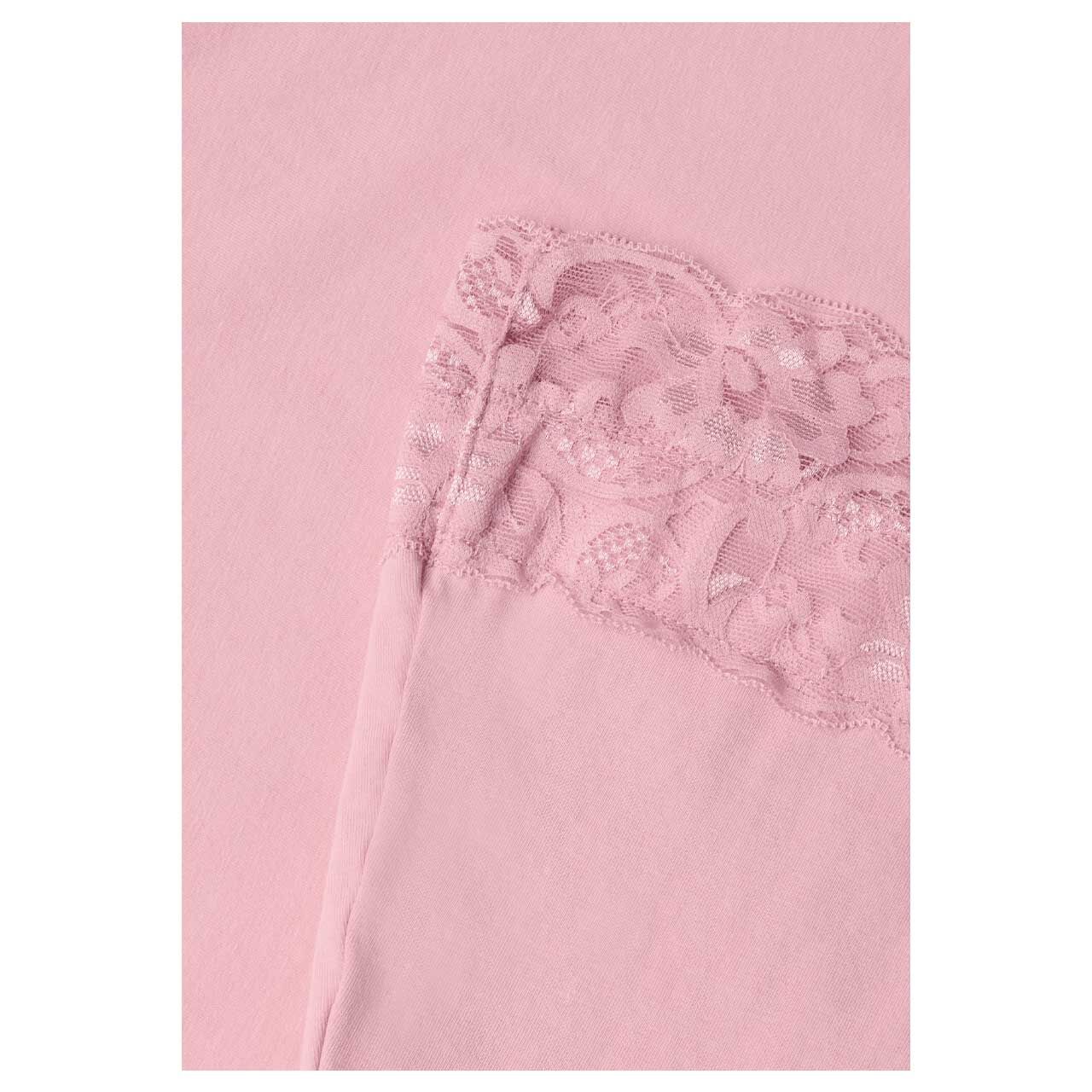 Street One Damen Top Basic Lace Cuff vintage blush