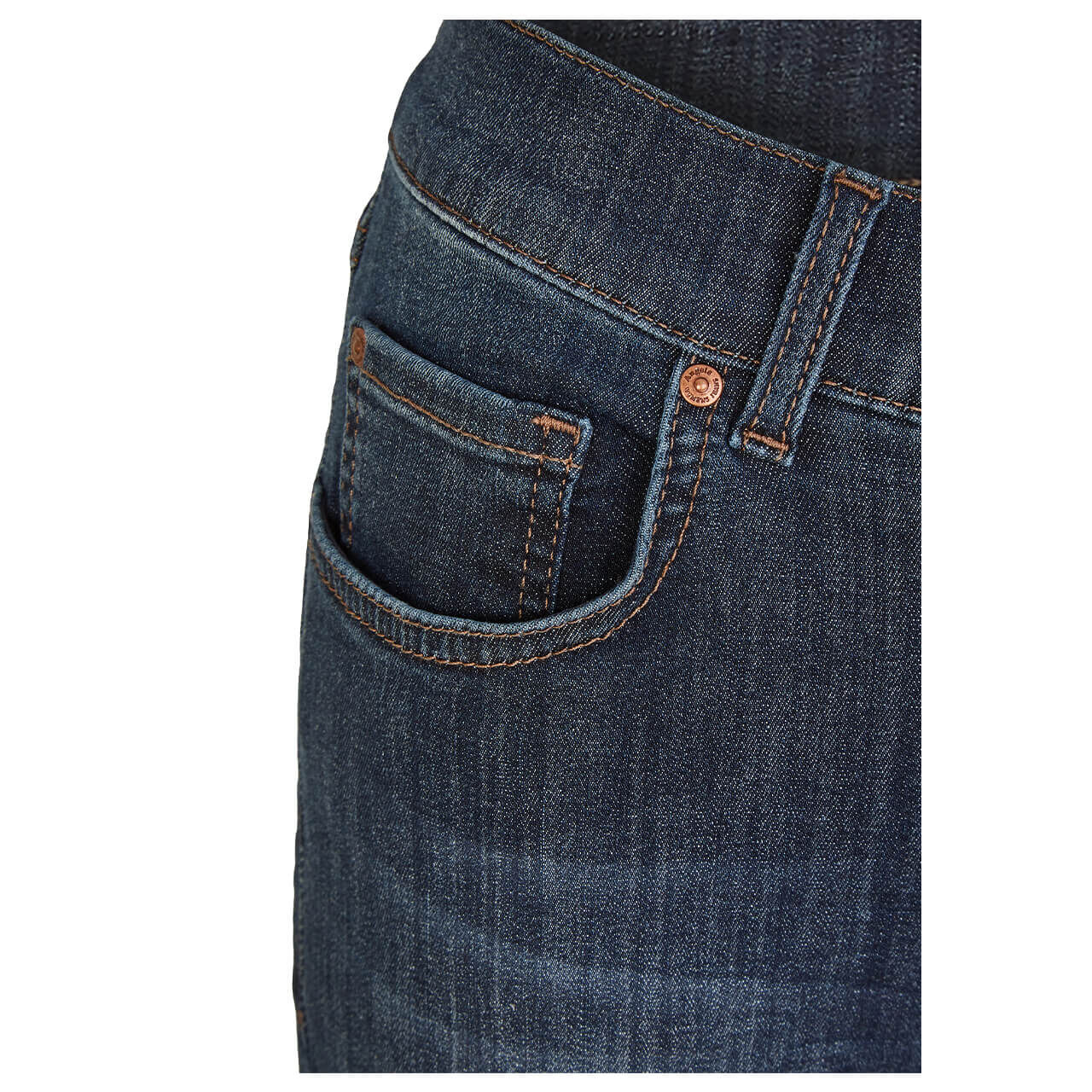 angels-jeans-skinny-middle-dark-buffy-detail Damenjeans Skinny von Angels in Dunkelblau, Detailbild Tasche vorne