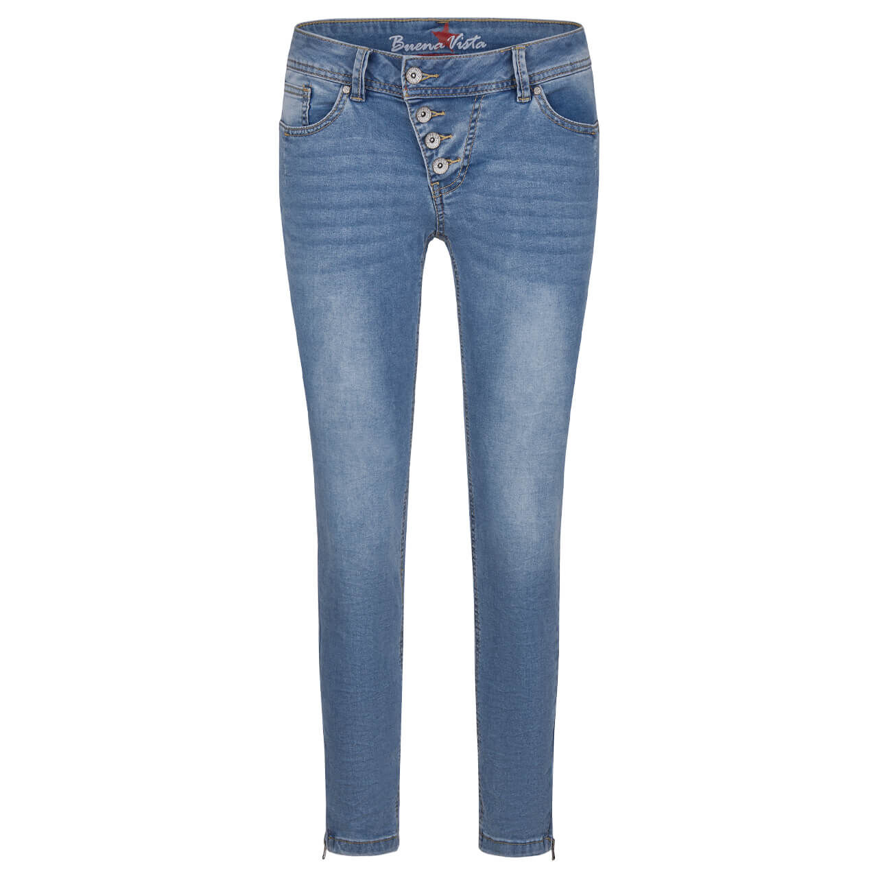 Buena Vista Malibu V 7/8 Cozy Denim Jeans light blue