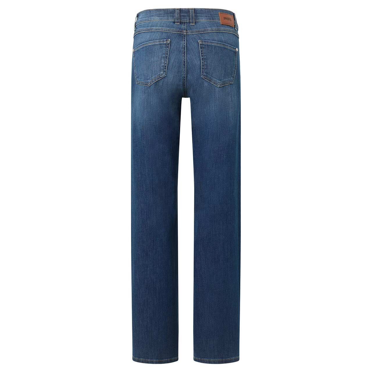 Stretch Damenjeans Liz Smart von Angels in Blau angewaschen, Rückansicht