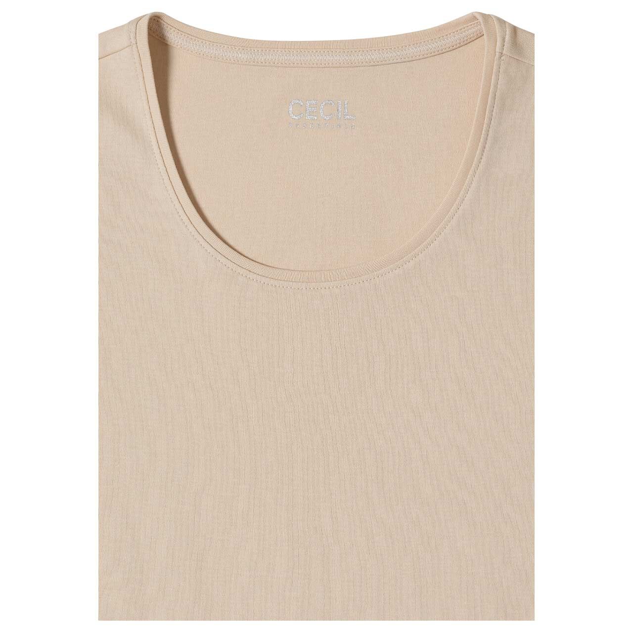 Cecil Damen Langarm Shirt Pia smooth sand beige