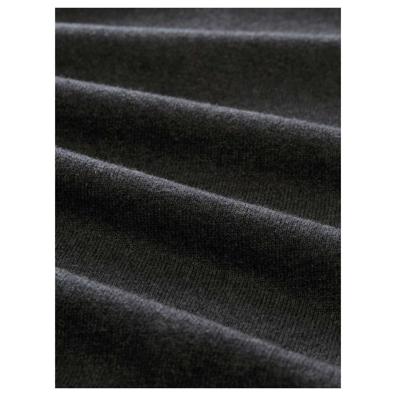 Tom Tailor Herren Pullover Cashmere Crewneck Knit black grey melange
