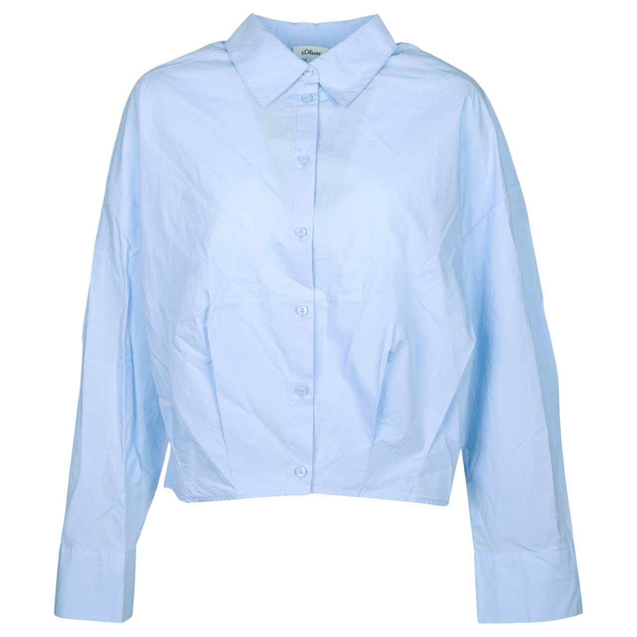 s.Oliver Damen Langarm Bluse blue haze