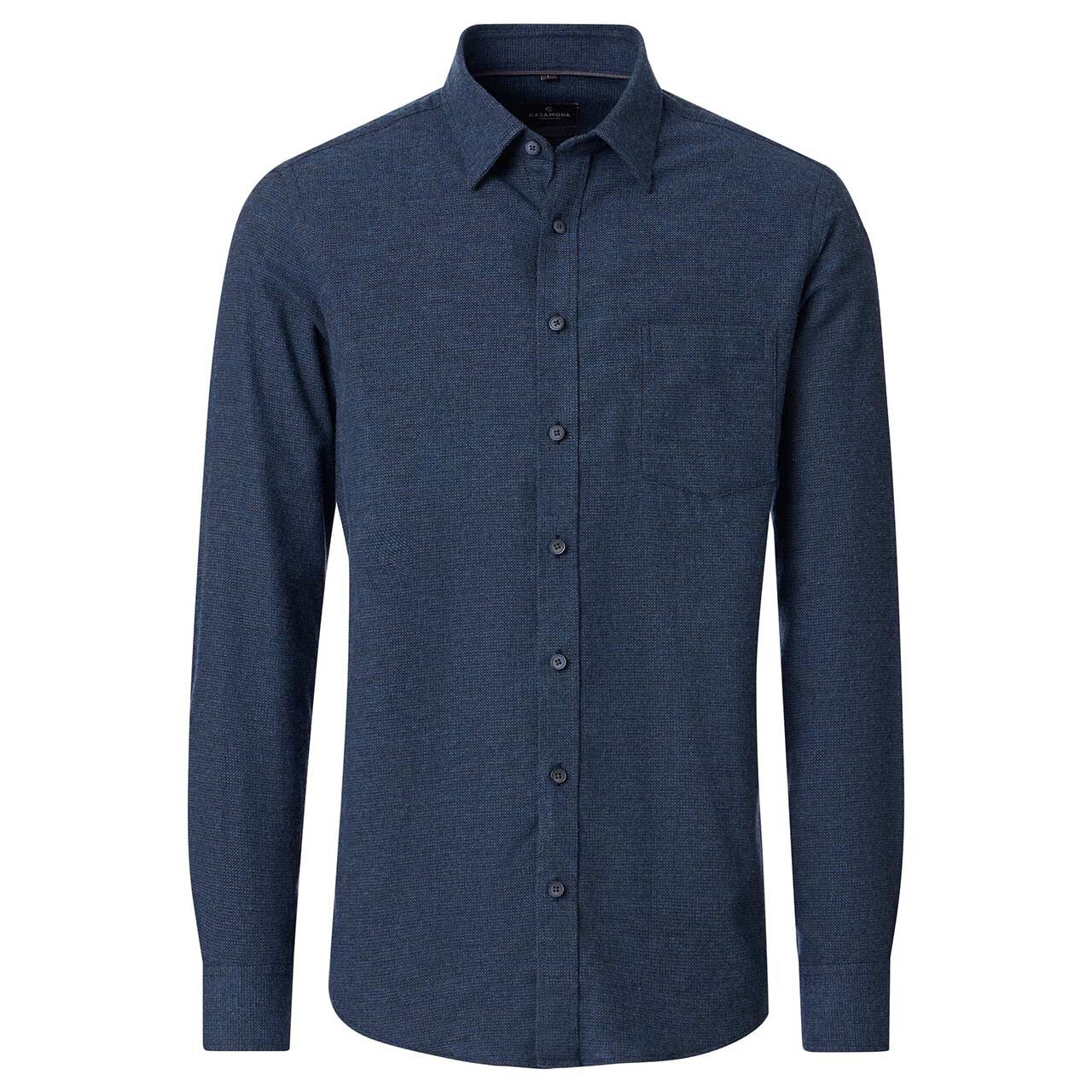 Casa Moda Herren Langarm Hemd blue cashmere feeling