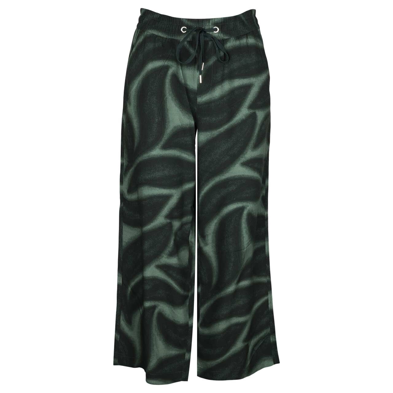 Street One Emee Wide Leg 7/8 Hose deep bound green