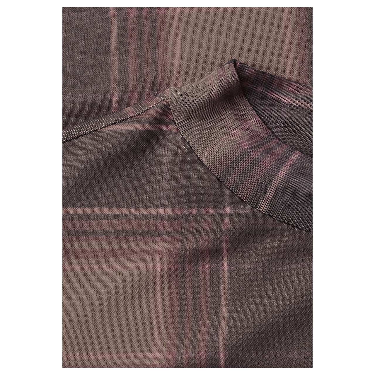 Street One Damen Langarm Shirt Mesh Turtle sanded amber printed