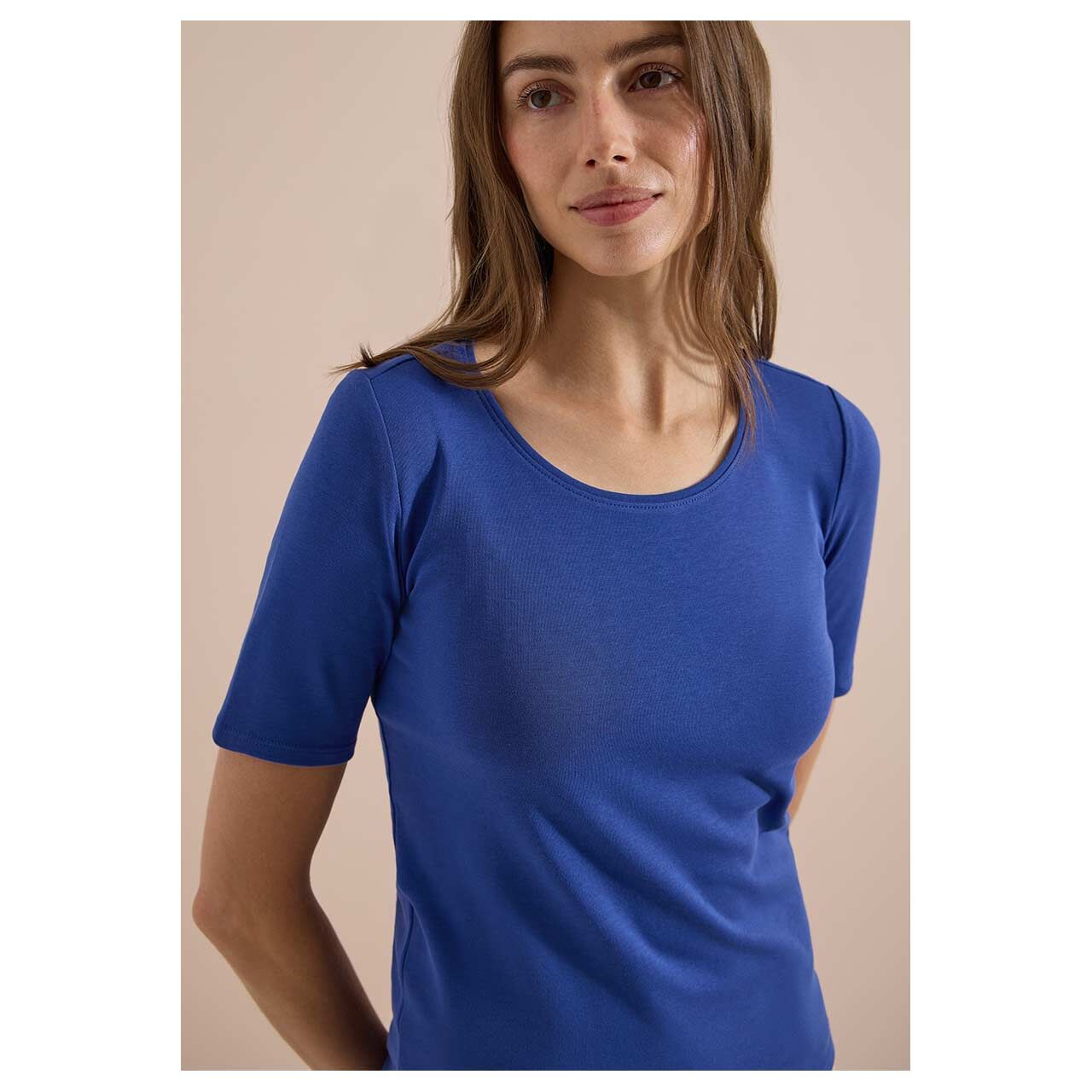 Cecil Damen T-Shirt Lena deep river blue