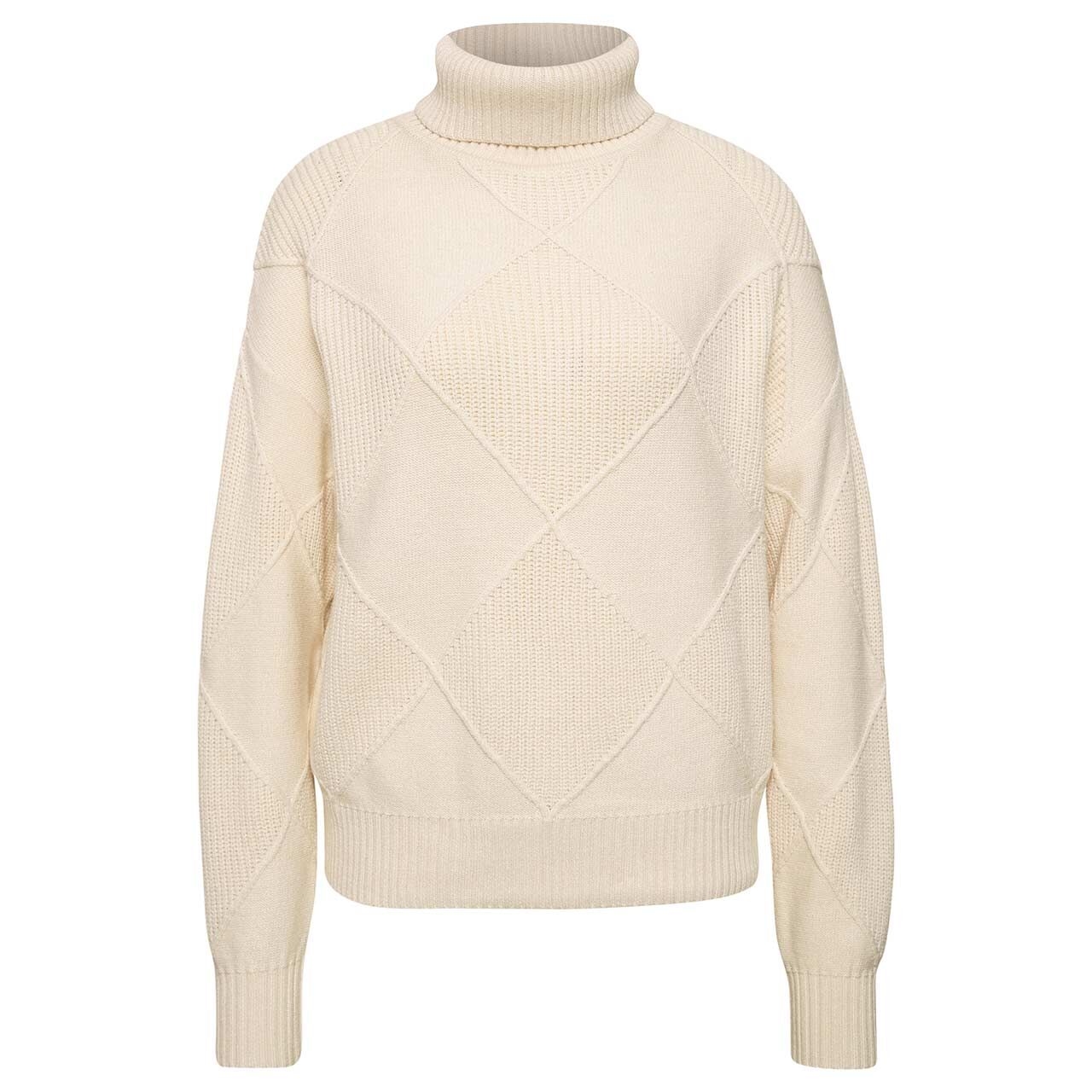 Street One Damen Rollkragen Pullover Cosy Structure Sweater pure beige
