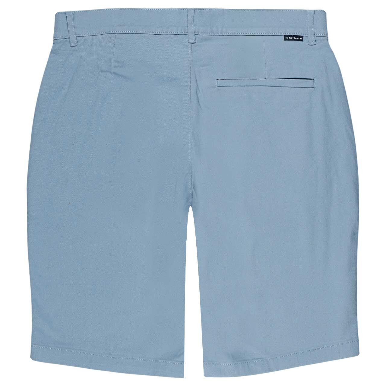 Herren Chino Baumwoll Bermuda von Tom Tailor in Hellblau, Rückansicht