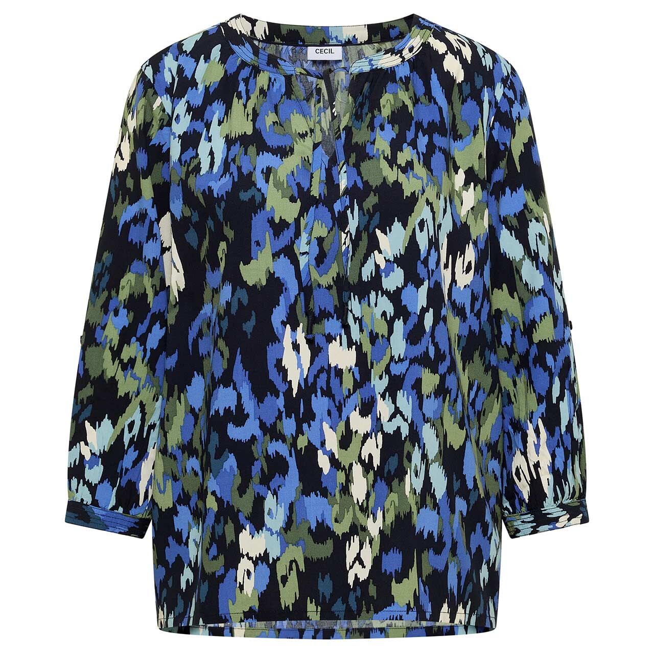 Cecil Damen 3/4 Arm Bluse urban dark blue alloverprint