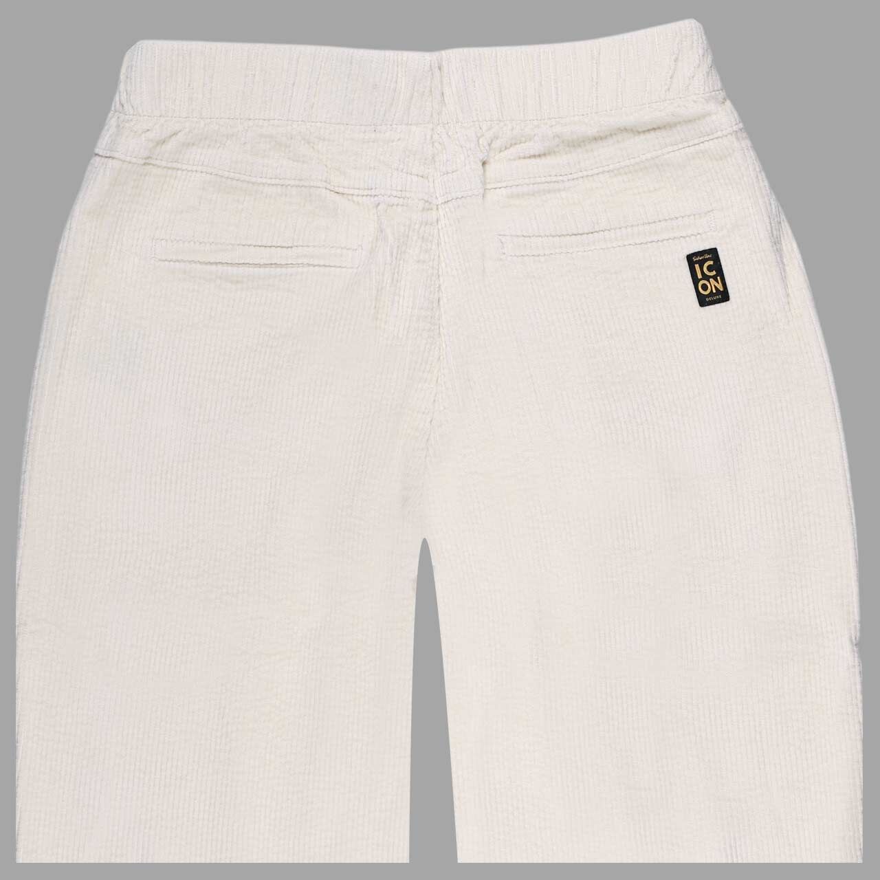 Damen 7/8 Cordhose Heartbreaker von Senoritas ICON in Cremeweiß, detaillierte Rückansicht