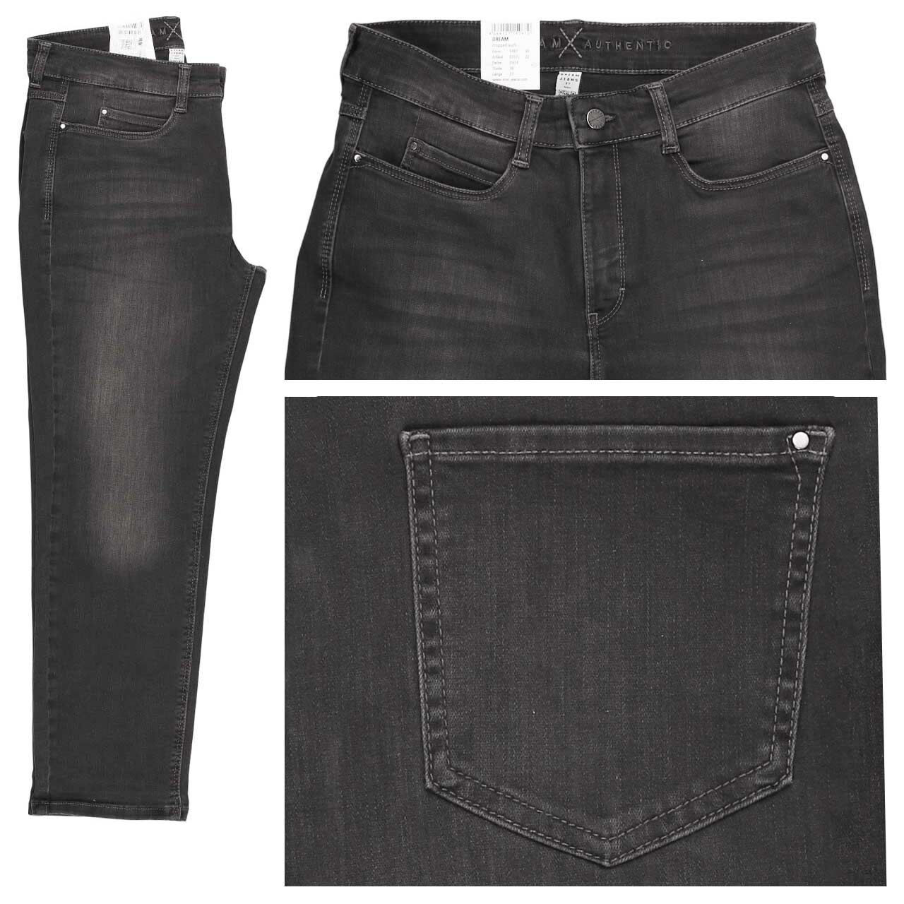 MAC Dream 7/8 Jeans grey black cropped authentic