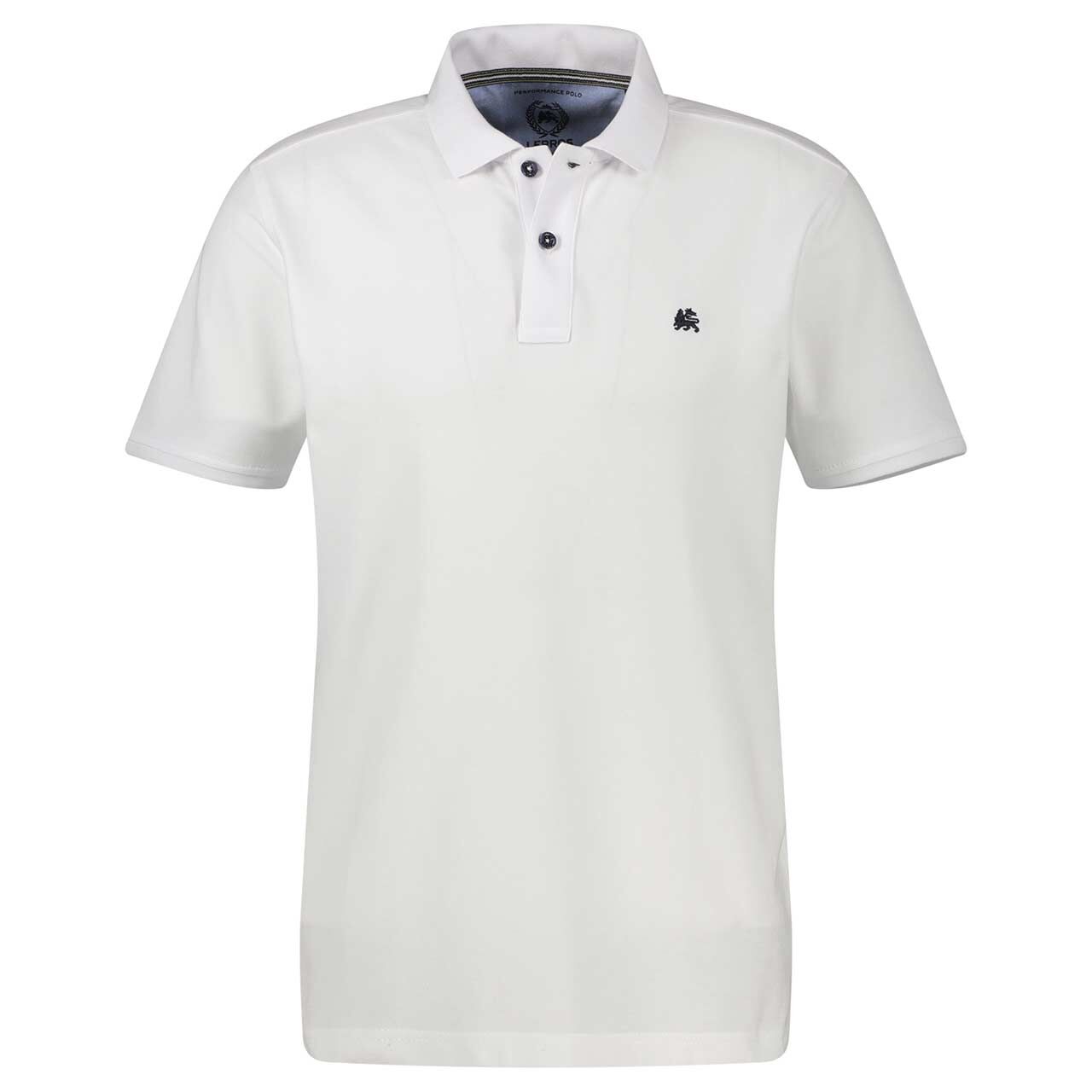 Lerros Herren Piqué Poloshirt bright white