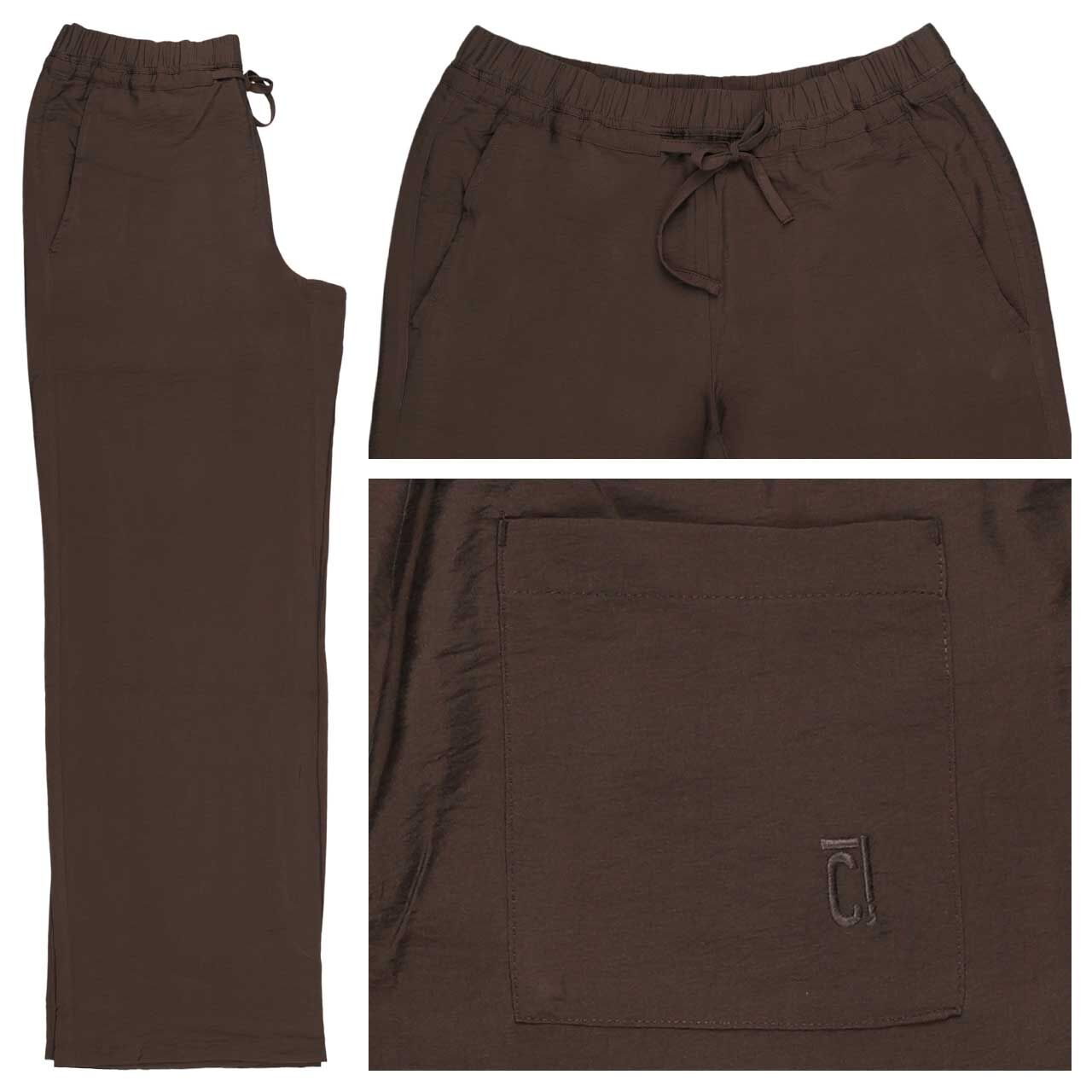 Comma Wideleg Damen Hose brown
