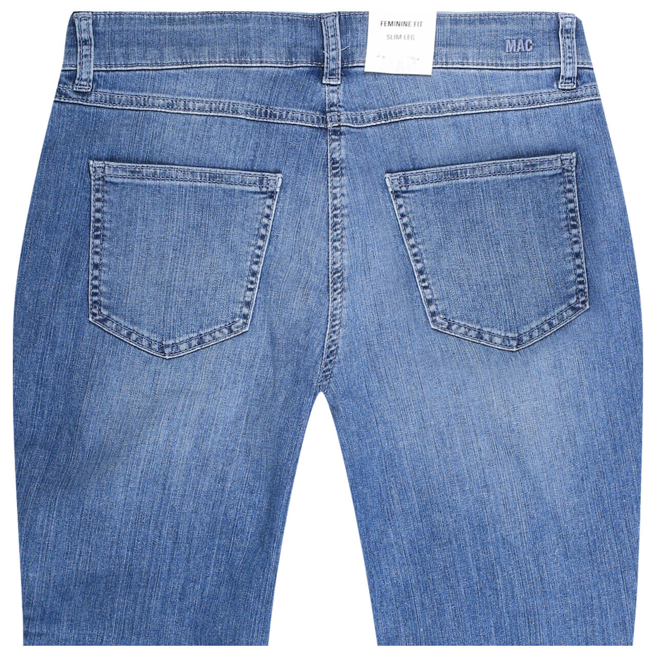 MAC Jeans Melanie 7/8 für Damen in Blau angewaschen, FarbNr.: D531
