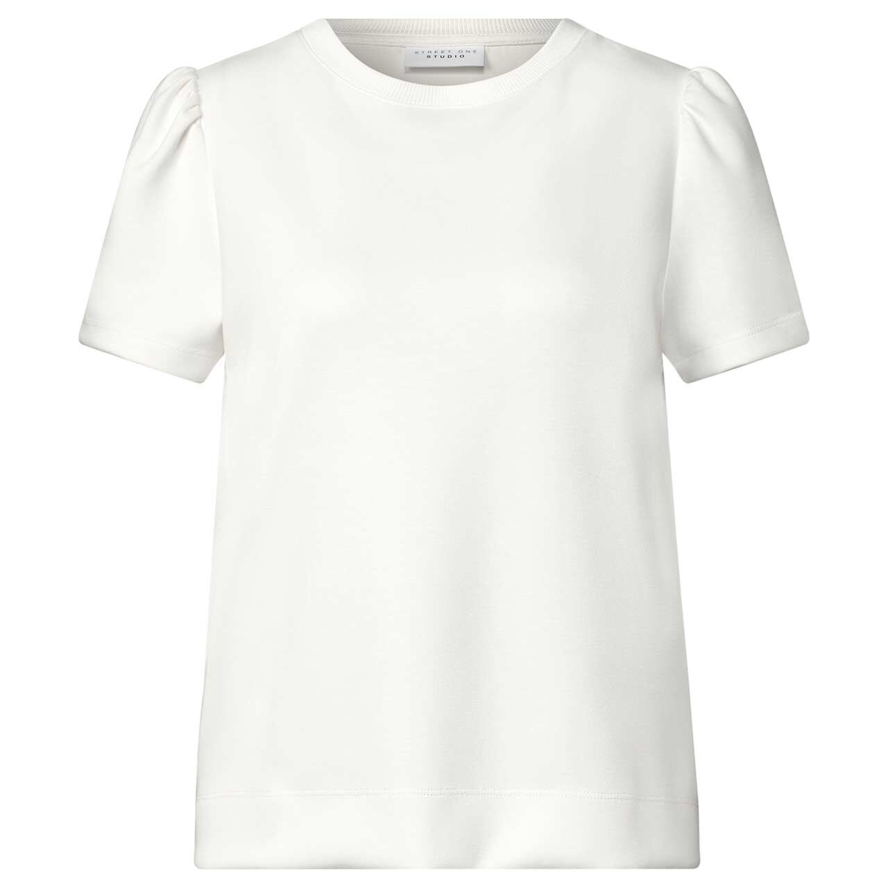 Street One Studio Damen T-Shirt Puff Sleeves off white