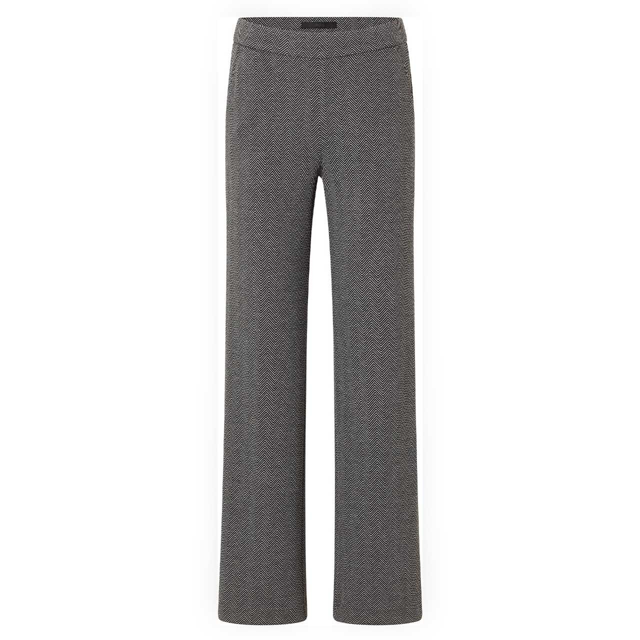 Stretch Damenhose Liz Easy von Angels in Schwarz mit Print, Vorderansicht