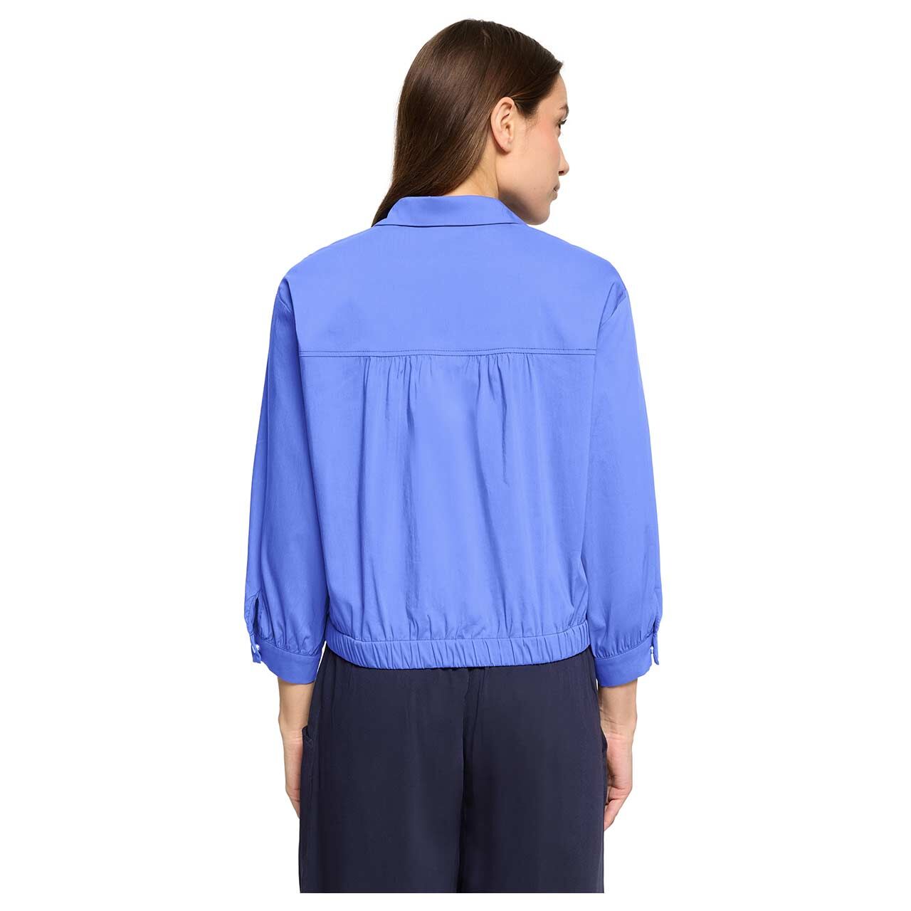 Damen 3/4 Arm Hemdjacke von Betty Barclay in Royalblau, Rückansicht am Model