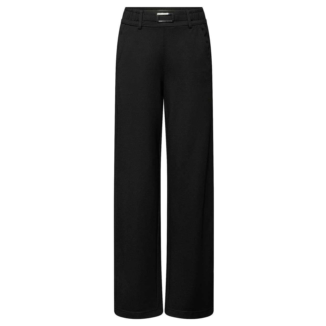 Street One Buckle Straight Leg Hose deep black