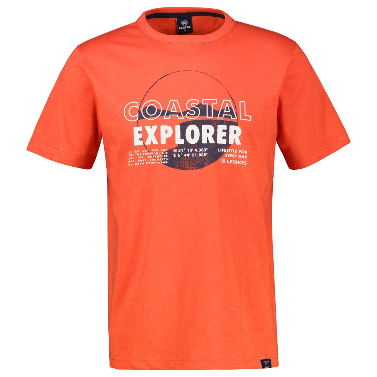 Lerros Herren T-Shirt light vivid red print