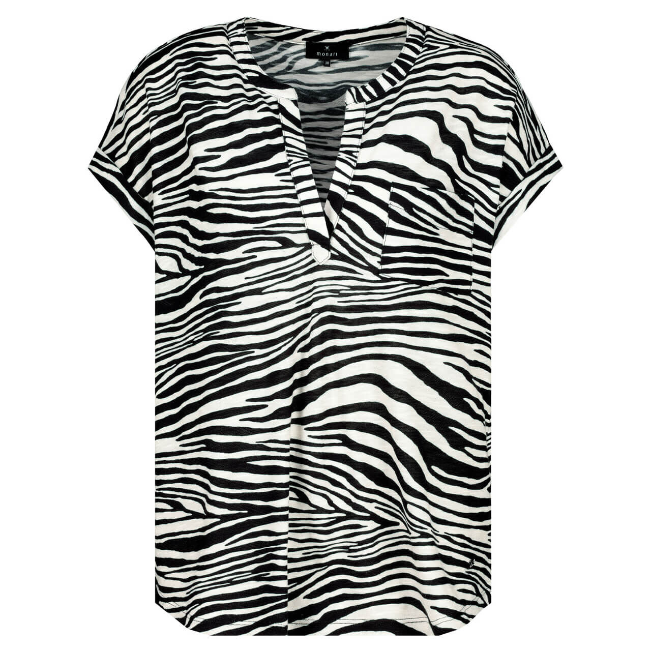 Monari Damen T-Shirt black zebra