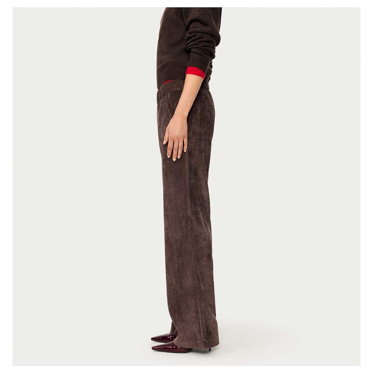 MAC Chiara Cordhose truffle brown