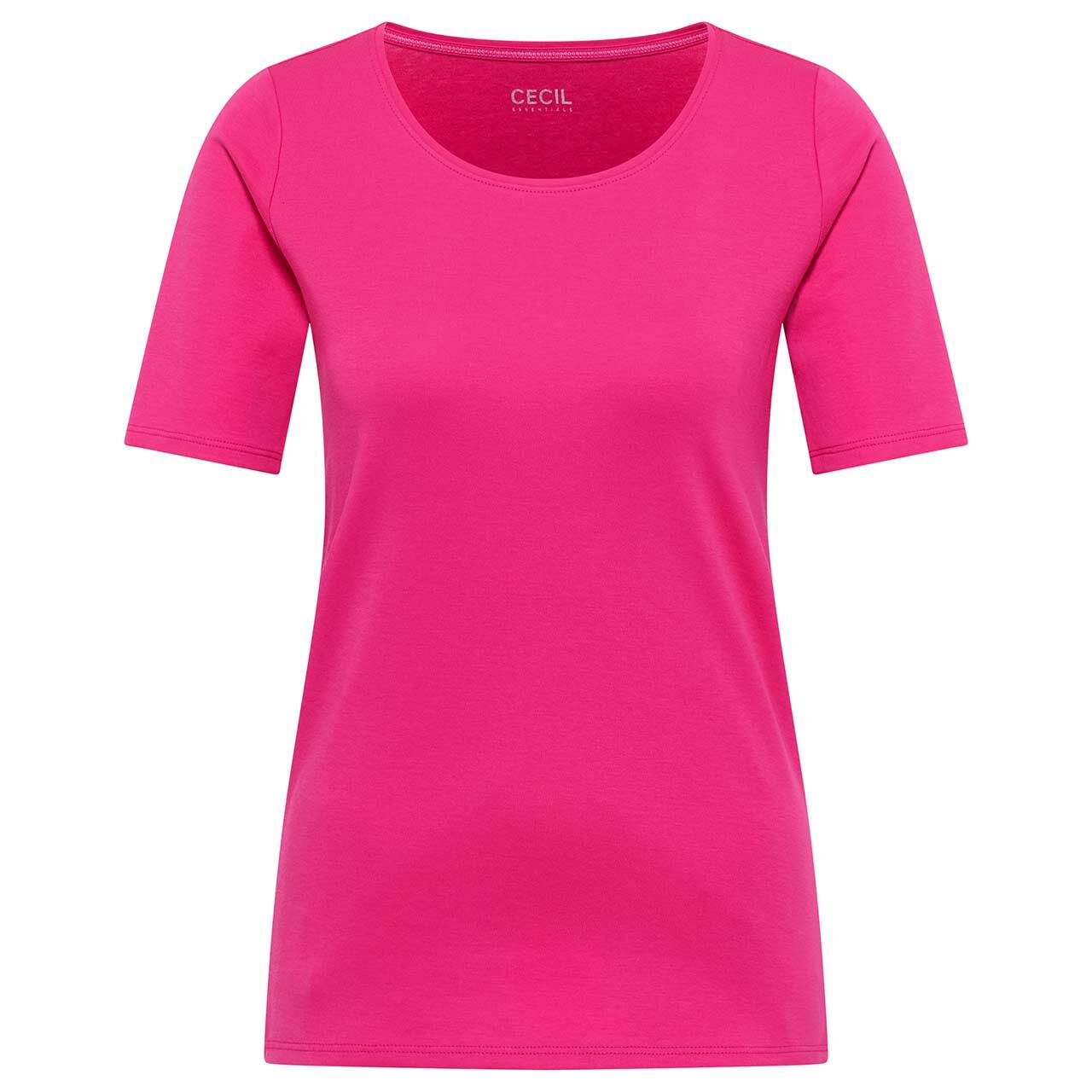 Cecil Damen T-Shirt Lena beetroot pink