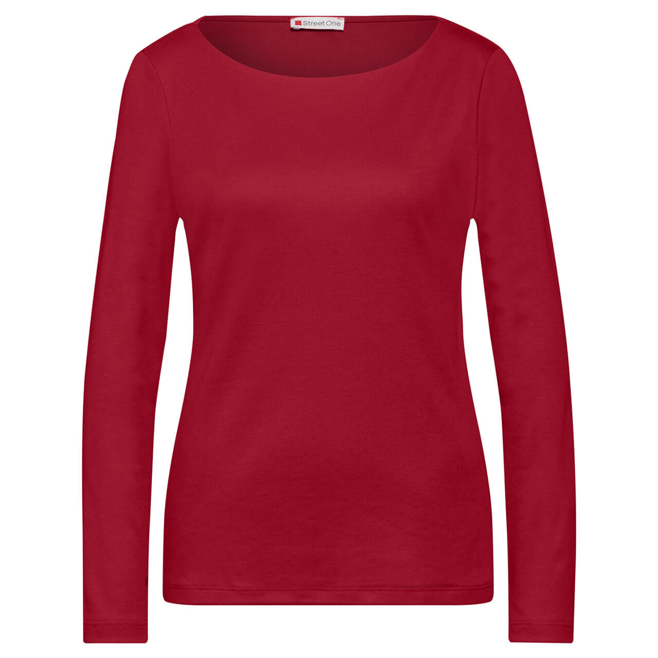 Street One Damen Langarm Shirt Lanea red