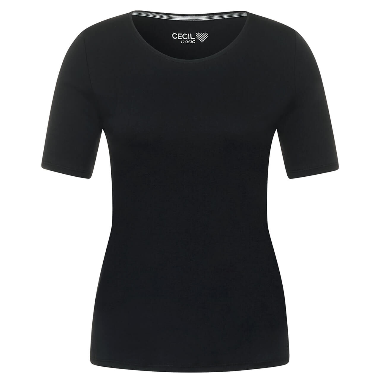 Cecil Lena T-Shirt für Damen in Schwarz, FarbNr.: 10001