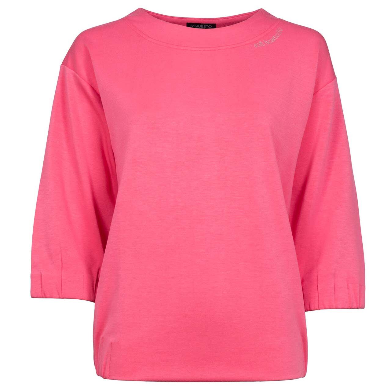 Soquesto Damen 3/4 Arm Sweatshirt soft pink