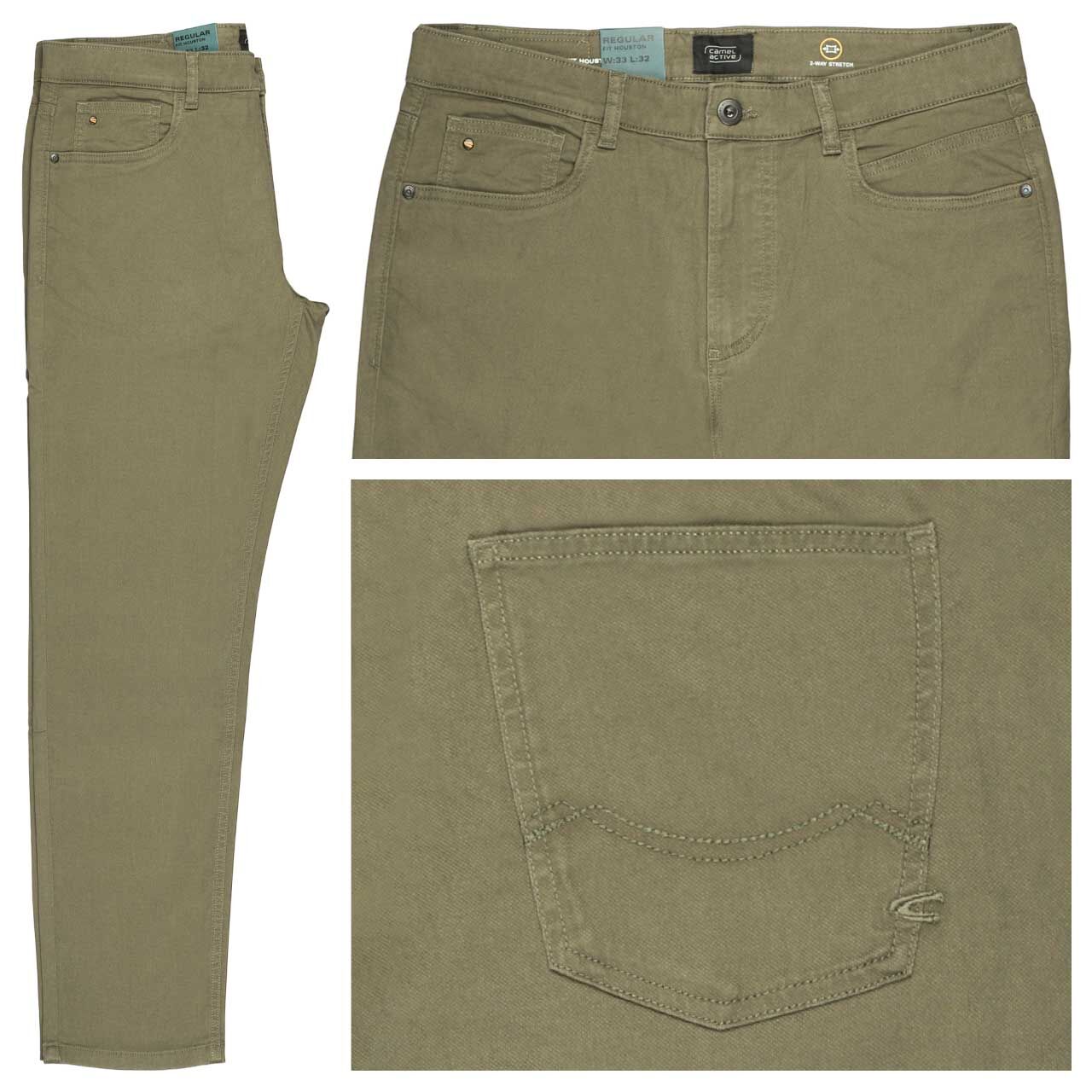 Camel active Houston Baumwollhose olive green