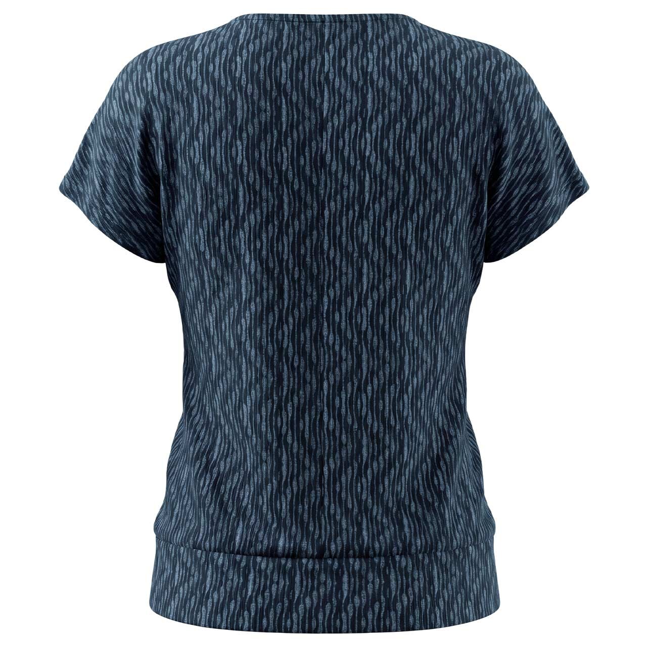 Damen T-Shirt Printed Bottom Cuff von Street One in Blau mit Print, Rückansicht