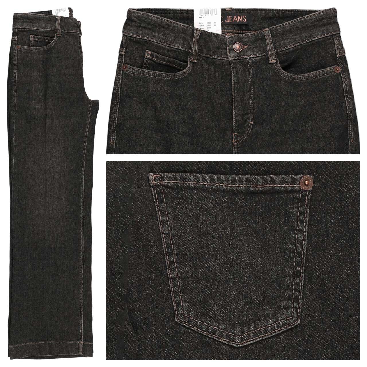 MAC Wide Jeans tinted black wash