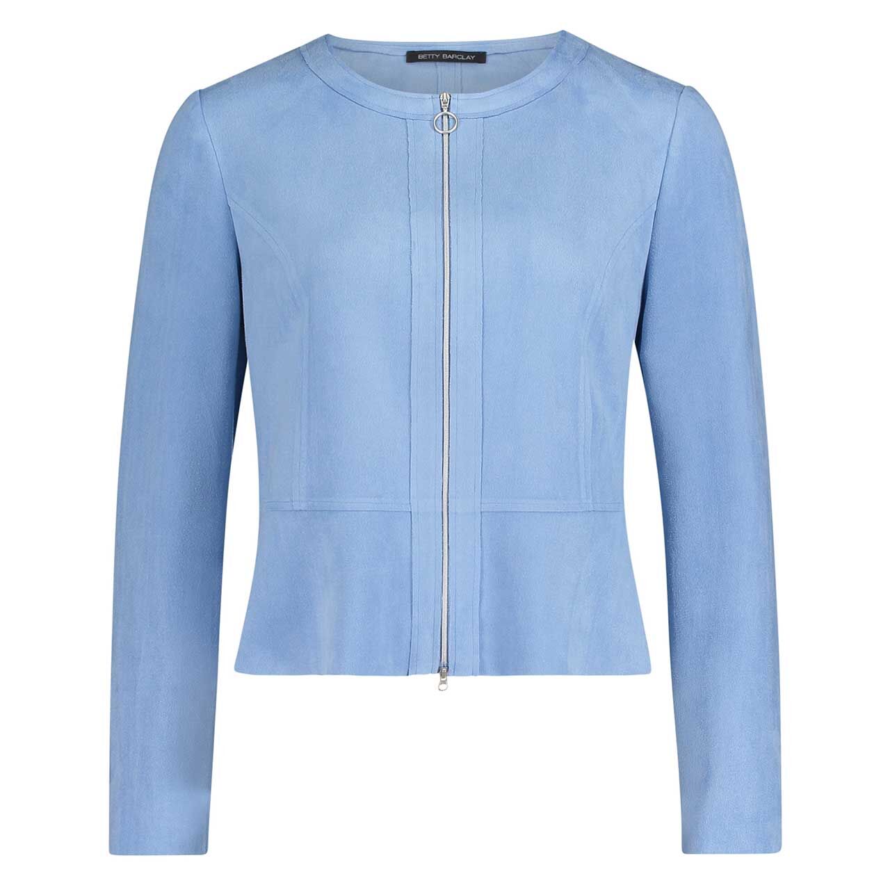 Betty Barclay Damen Velours Jacke azurine blue