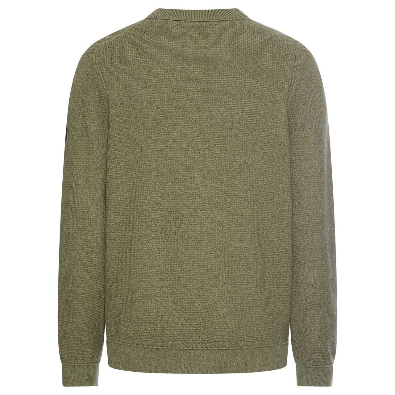 Herren Pullover von Camel active in der Farbe Grün, Rückansicht