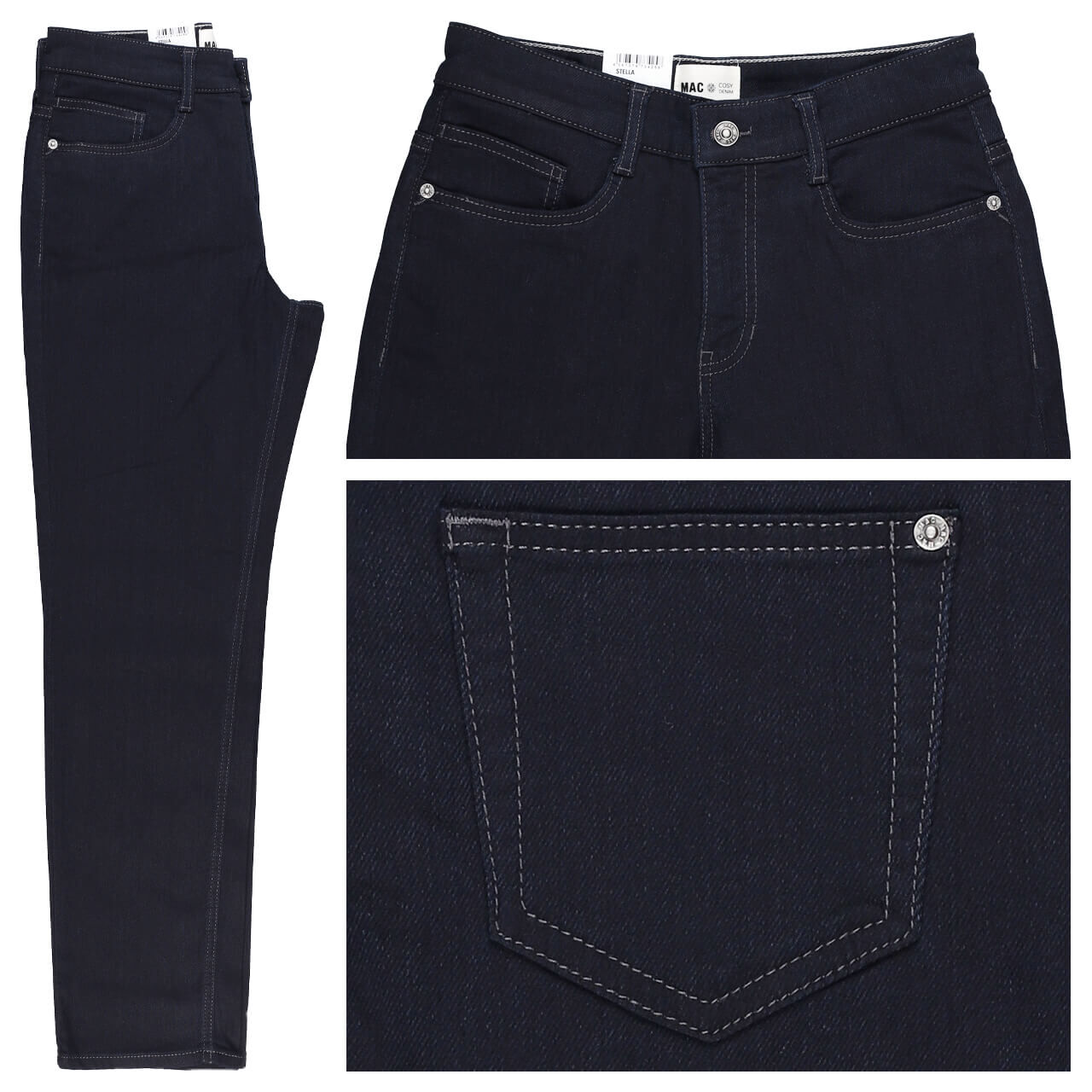 MAC Stella Jeans blue black cosy thermo denim