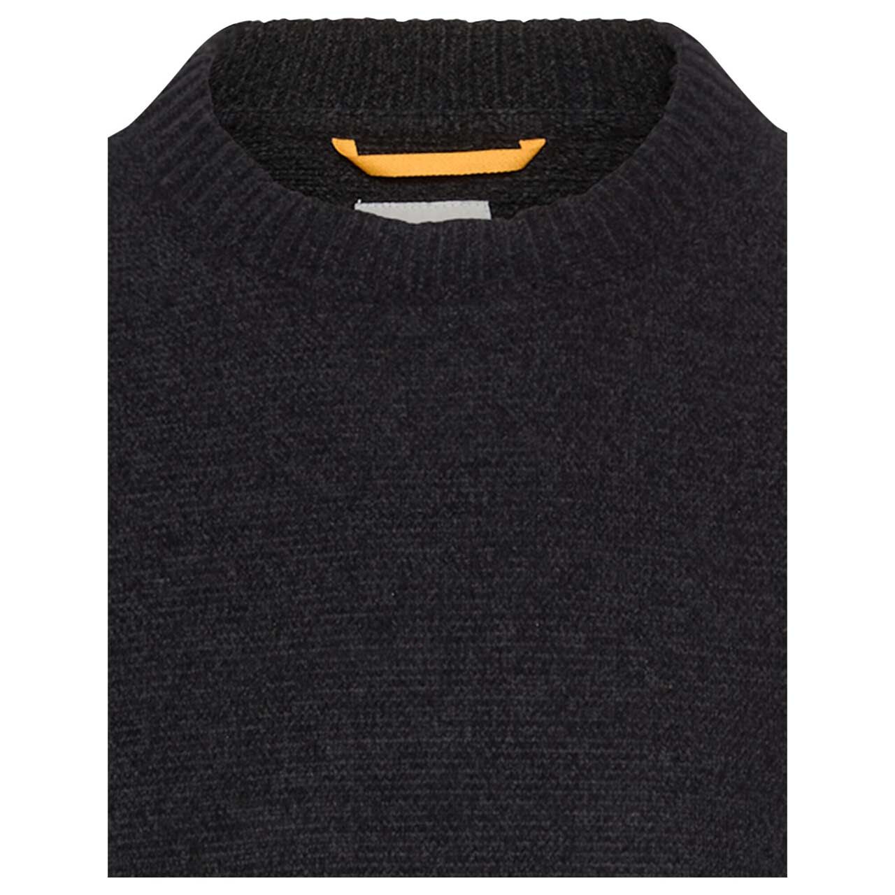 Herren Pullover von Camel active in der Farbe Schwarz meliert, detaillierte Vorderansicht