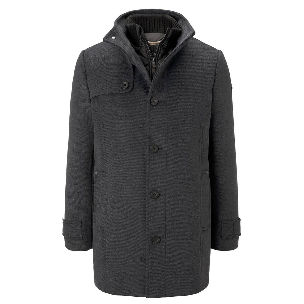 Tom Tailor Wool Coat 2 in 1 Mantel für Herren in Dunkelblau, FarbNr.: 24253